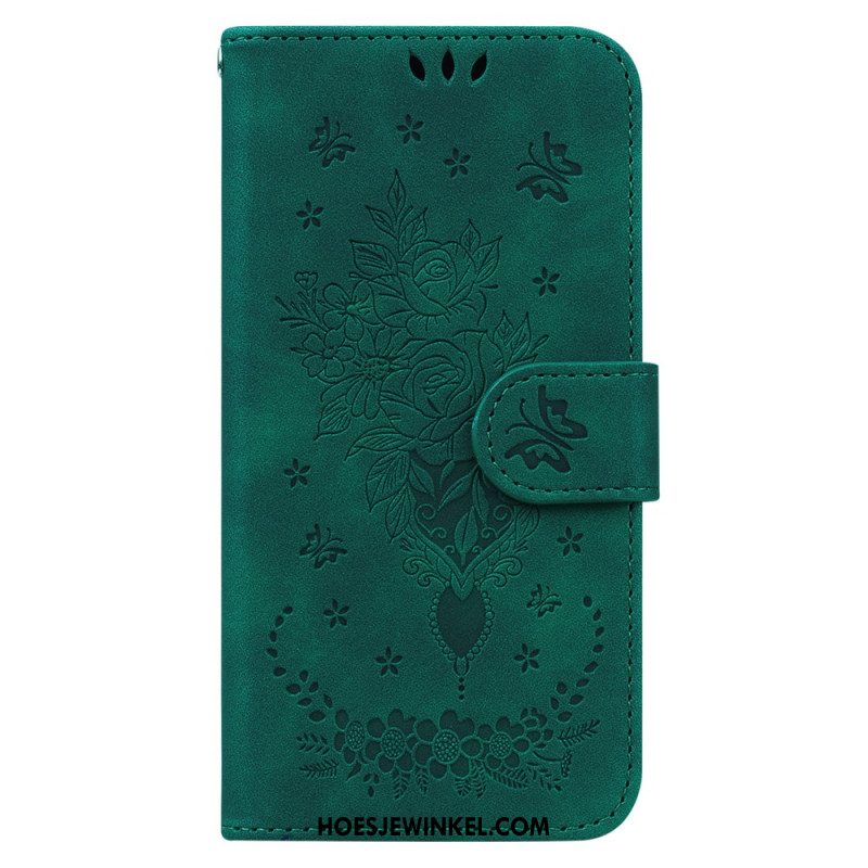 Bescherming Hoesje Oppo Reno 12 Pro 5g Vlinders En Bloemenprint