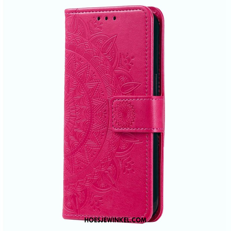 Bescherming Hoesje Xiaomi Redmi Note 13 Pro Plus 5g Mandala Zon Met Riem