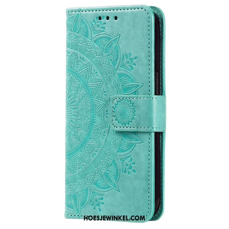 Bescherming Hoesje Xiaomi Redmi Note 13 Pro Plus 5g Mandala Zon Met Riem