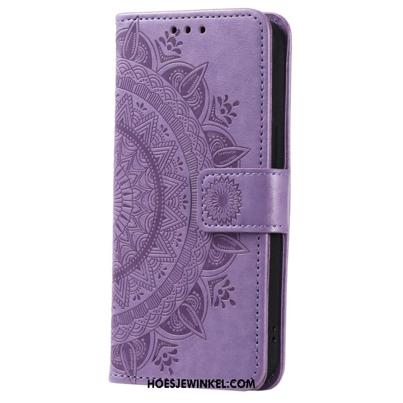 Bescherming Hoesje Xiaomi Redmi Note 13 Pro Plus 5g Mandala Zon Met Riem