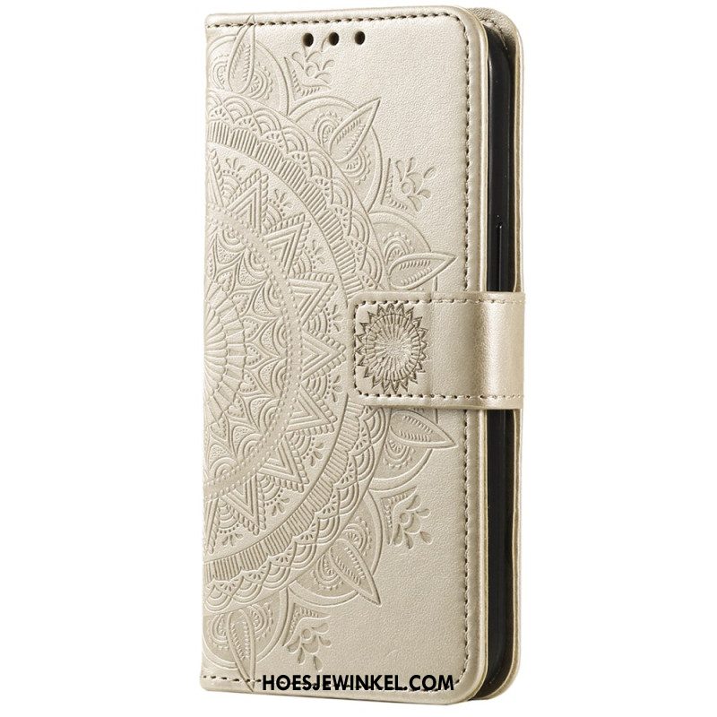 Bescherming Hoesje Xiaomi Redmi Note 13 Pro Plus 5g Mandala Zon Met Riem