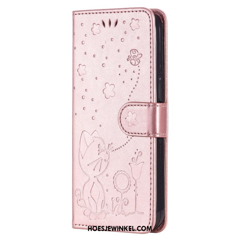 Bescherming Hoesje iPhone 16 Plus Kat En Bij Met Riem