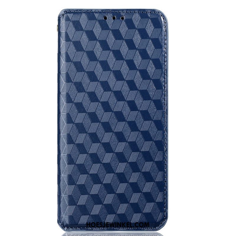 Bescherming Hoesje voor OnePlus 10 Pro 5G Folio-hoesje Diamant Leereffect