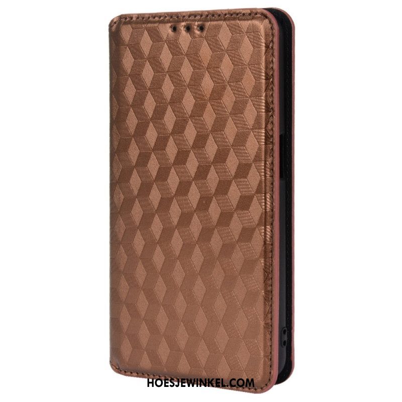 Bescherming Hoesje voor Oppo A54 5G / A74 5G Folio-hoesje 3d Textuur