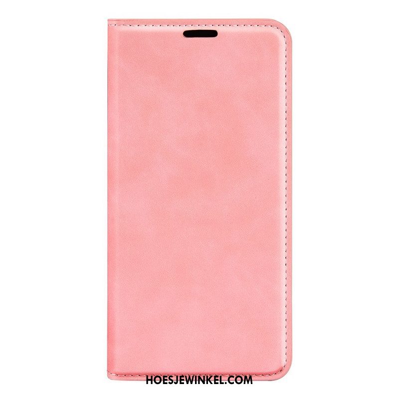 Bescherming Hoesje voor Oppo Find X5 Lite Folio-hoesje Kunstleer Effen