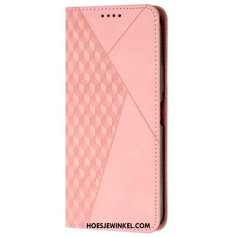 Bescherming Hoesje voor Oppo Find X5 Lite Folio-hoesje Patroon Van Imitatieleer