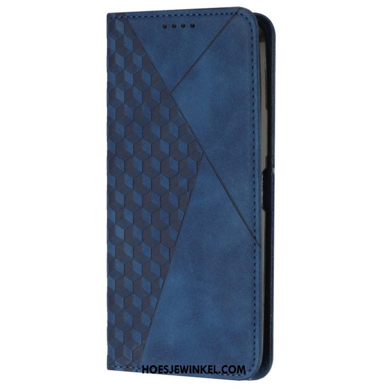 Bescherming Hoesje voor Oppo Find X5 Lite Folio-hoesje Patroon Van Imitatieleer