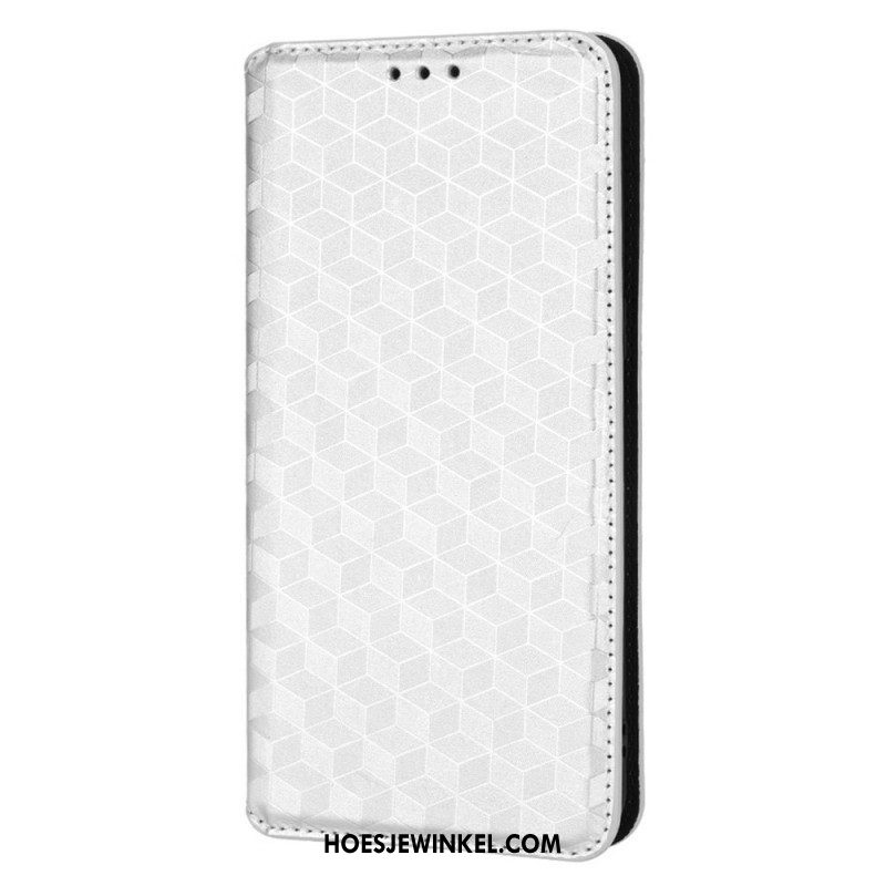 Bescherming Hoesje voor Oppo Find X5 Pro Folio-hoesje 3d Diamant Leereffect