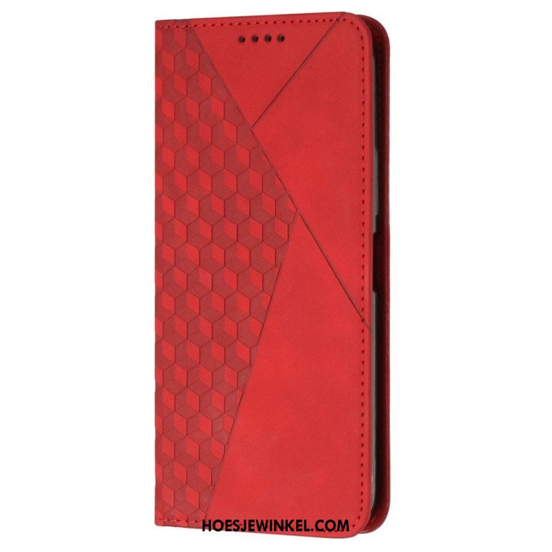 Bescherming Hoesje voor Oppo Reno 8 Folio-hoesje Kubieke Stijl