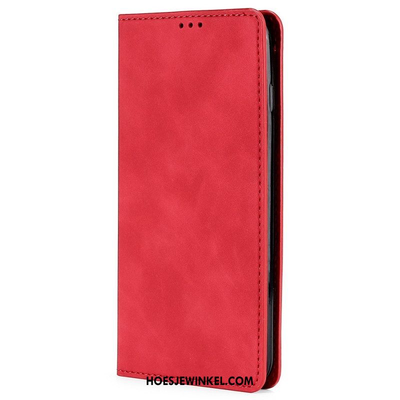 Bescherming Hoesje voor Oppo Reno 8 Folio-hoesje Leer-effect