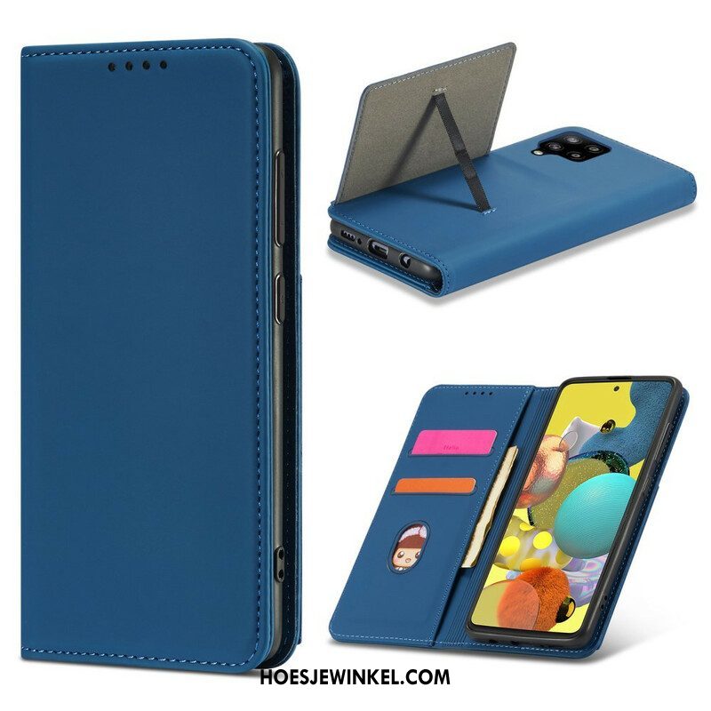 Bescherming Hoesje voor Samsung Galaxy A42 5G Folio-hoesje Kaarthouder Standaard