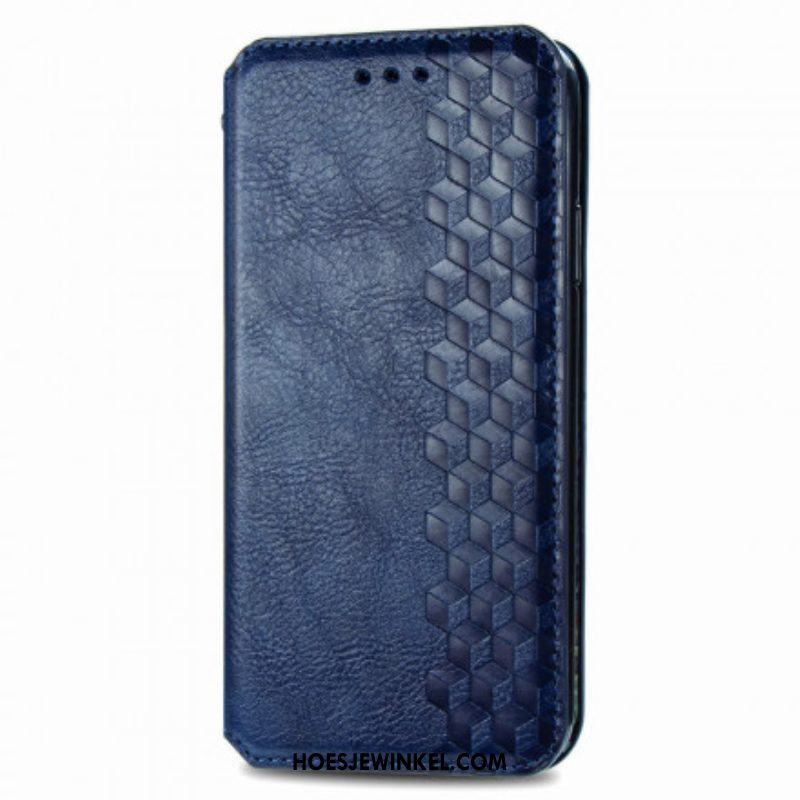 Bescherming Hoesje voor Samsung Galaxy A42 5G Folio-hoesje Leereffect Diamanttextuur