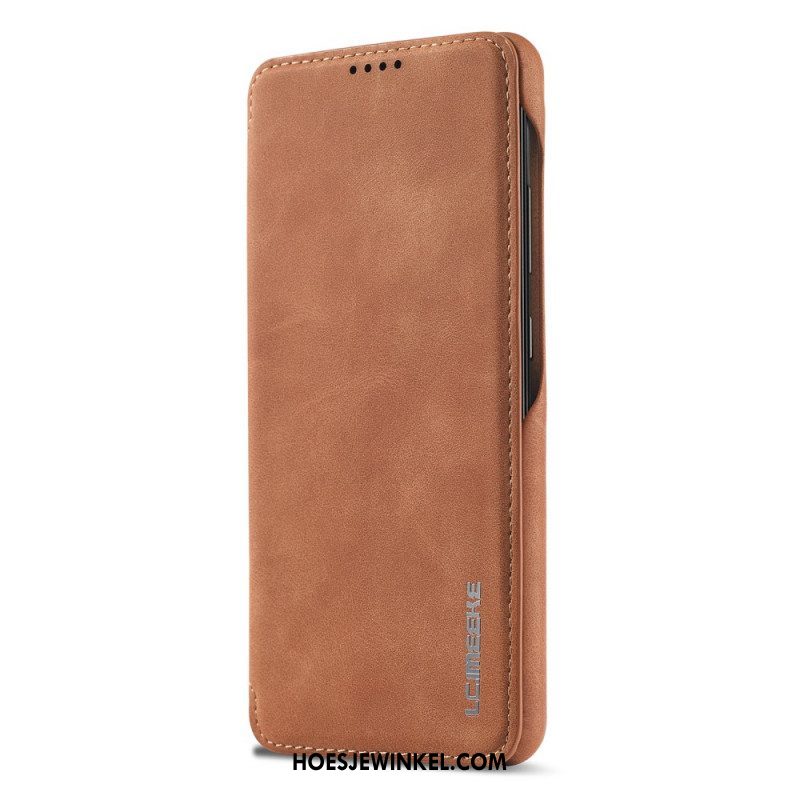 Bescherming Hoesje voor Samsung Galaxy A53 5G Folio-hoesje Lc.imeeke Ledereffect