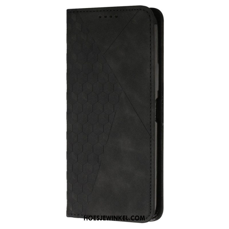 Bescherming Hoesje voor Samsung Galaxy A54 5G Folio-hoesje Stijl Leer 3d-patroon