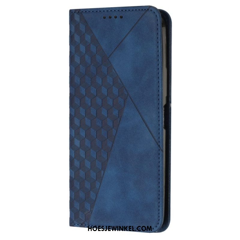 Bescherming Hoesje voor Samsung Galaxy A54 5G Folio-hoesje Stijl Leer 3d-patroon