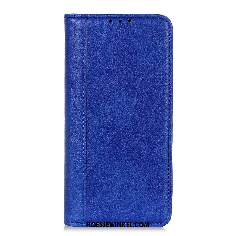 Bescherming Hoesje voor Samsung Galaxy M32 Folio-hoesje Elegantie Split Litchi Leer