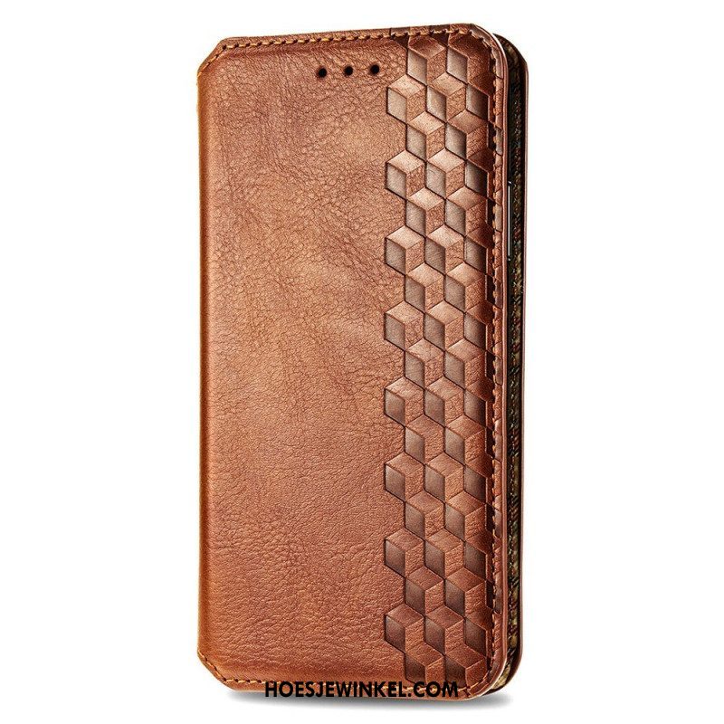 Bescherming Hoesje voor Samsung Galaxy M53 5G Folio-hoesje Patroon Met Leereffect