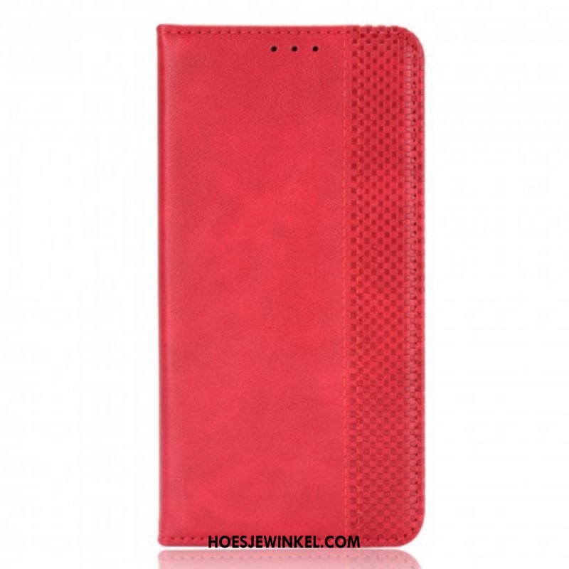 Bescherming Hoesje voor Samsung Galaxy S21 5G Folio-hoesje Gestileerd Vintage Leereffect