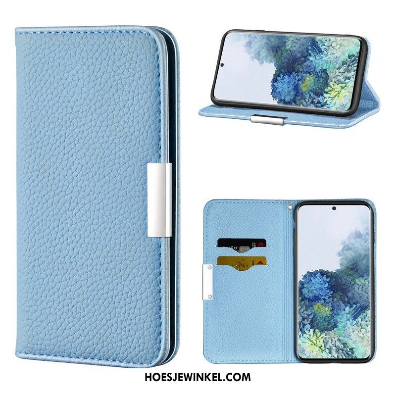 Bescherming Hoesje voor Samsung Galaxy S21 5G Folio-hoesje Imitatieleer Litchi Ultra Chic