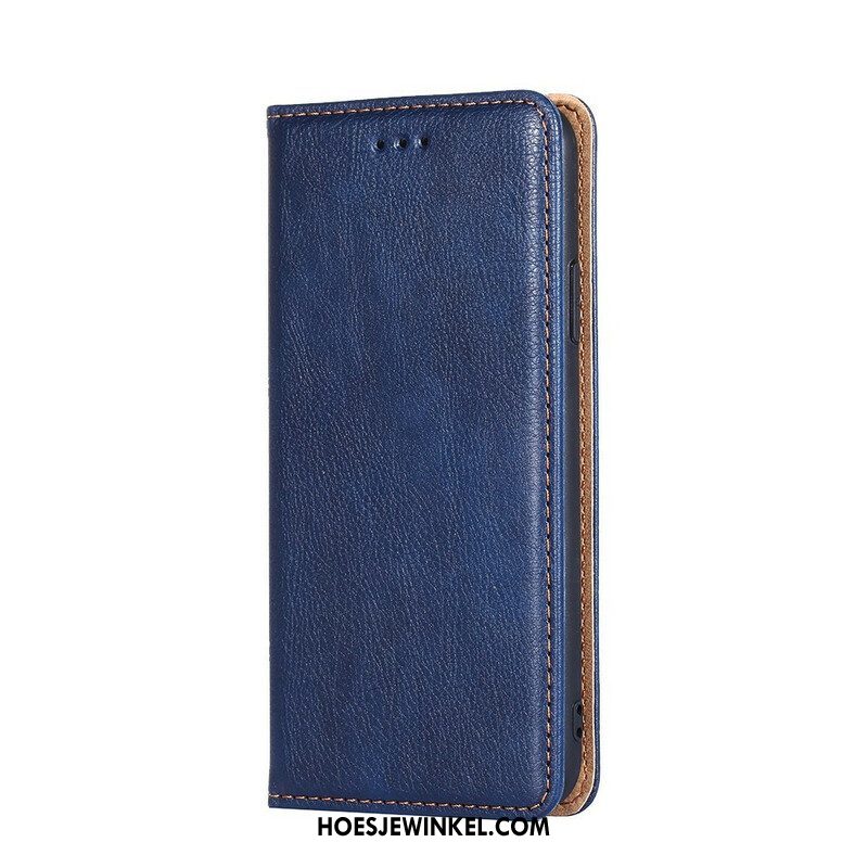 Bescherming Hoesje voor Samsung Galaxy S21 5G Folio-hoesje Klassieke Lederen Stijl