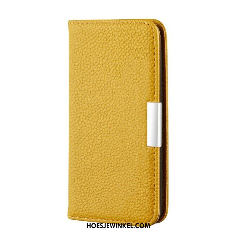 Bescherming Hoesje voor Samsung Galaxy S21 FE Folio-hoesje Imitatieleer Litchi Ultra Chic