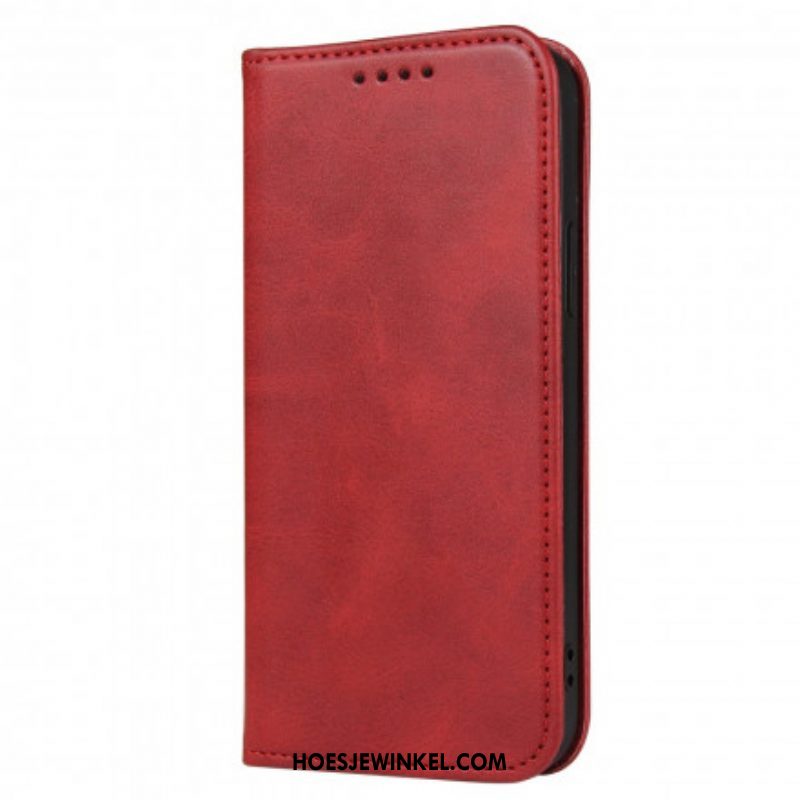 Bescherming Hoesje voor Samsung Galaxy S21 Ultra 5G Folio-hoesje Ledereffect Business Style Plus