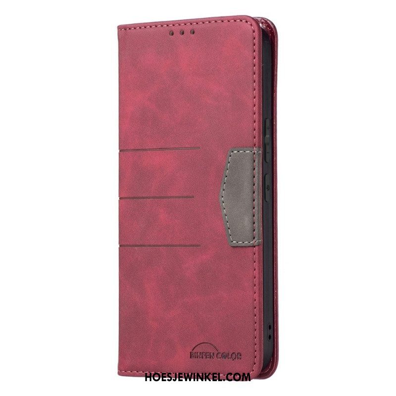 Bescherming Hoesje voor Samsung Galaxy S22 5G Folio-hoesje Binfen-kleur