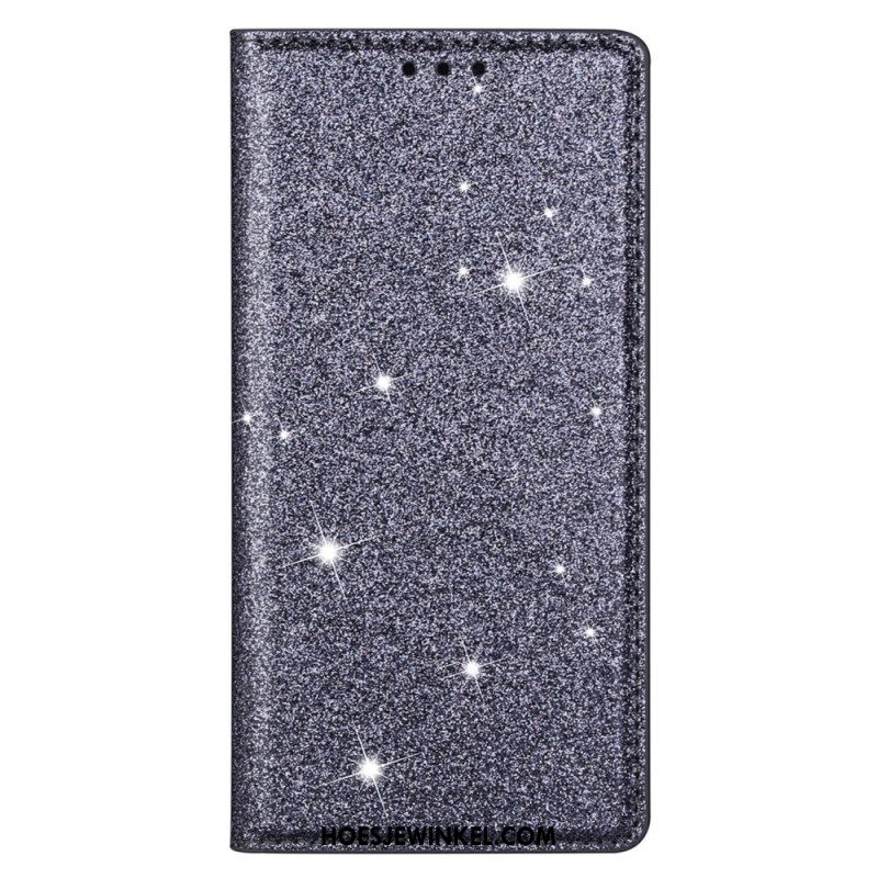 Bescherming Hoesje voor Samsung Galaxy S22 5G Folio-hoesje Paillettenstijl