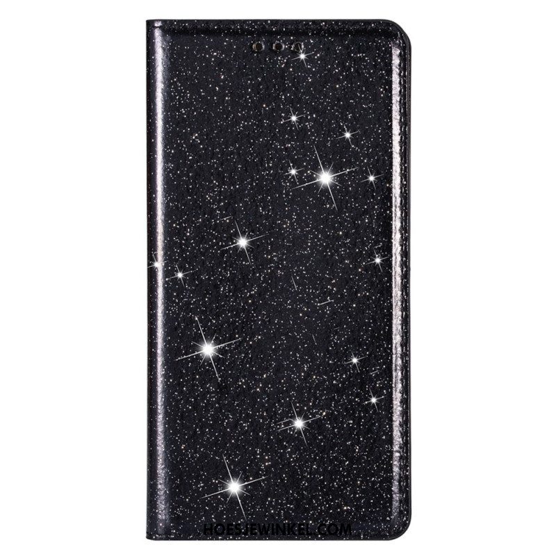 Bescherming Hoesje voor Samsung Galaxy S22 Ultra 5G Folio-hoesje Paillettenstijl