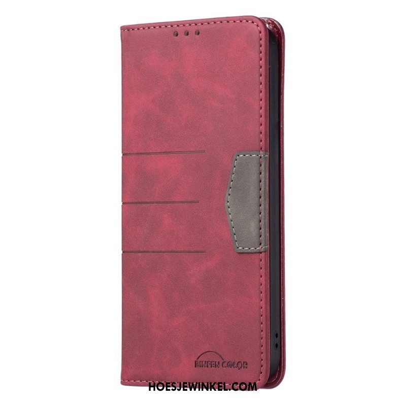 Bescherming Hoesje voor Samsung Galaxy S23 5G Folio-hoesje Binfen-kleur