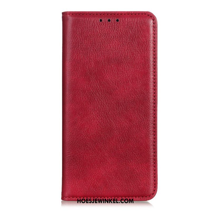 Bescherming Hoesje voor Samsung Galaxy S23 5G Folio-hoesje Litchi Splitleer