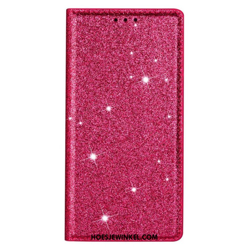 Bescherming Hoesje voor Samsung Galaxy S23 5G Folio-hoesje Paillettenstijl