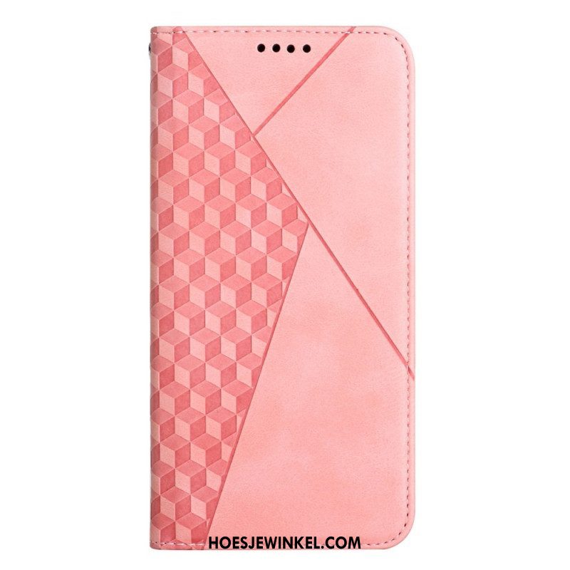 Bescherming Hoesje voor Samsung Galaxy S23 5G Folio-hoesje Stijl Leer 3d-patroon