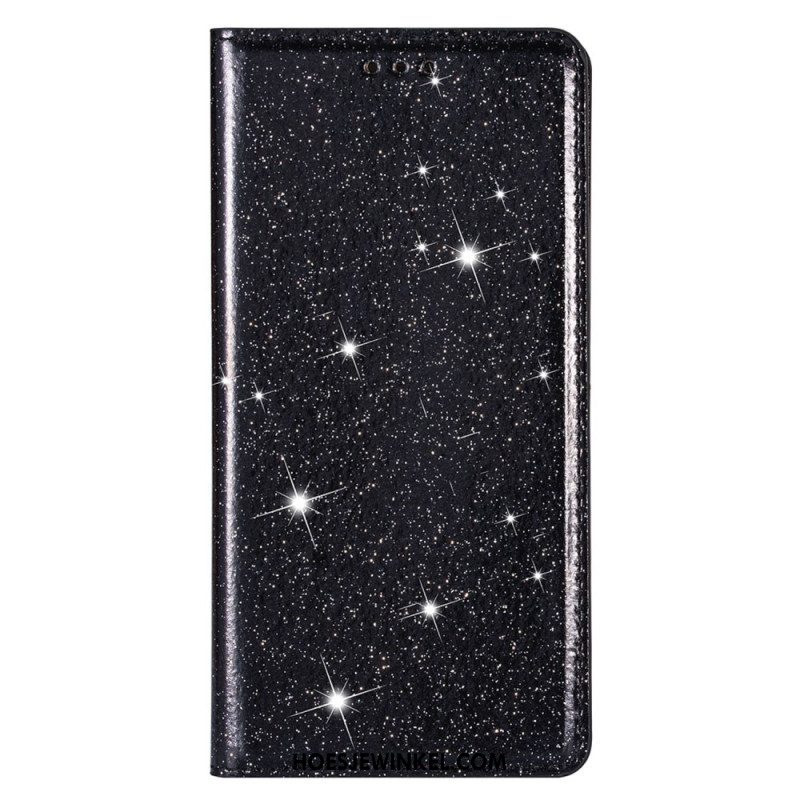 Bescherming Hoesje voor Samsung Galaxy S23 Plus 5G Folio-hoesje Paillettenstijl