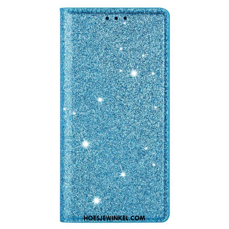 Bescherming Hoesje voor Samsung Galaxy S23 Plus 5G Folio-hoesje Paillettenstijl