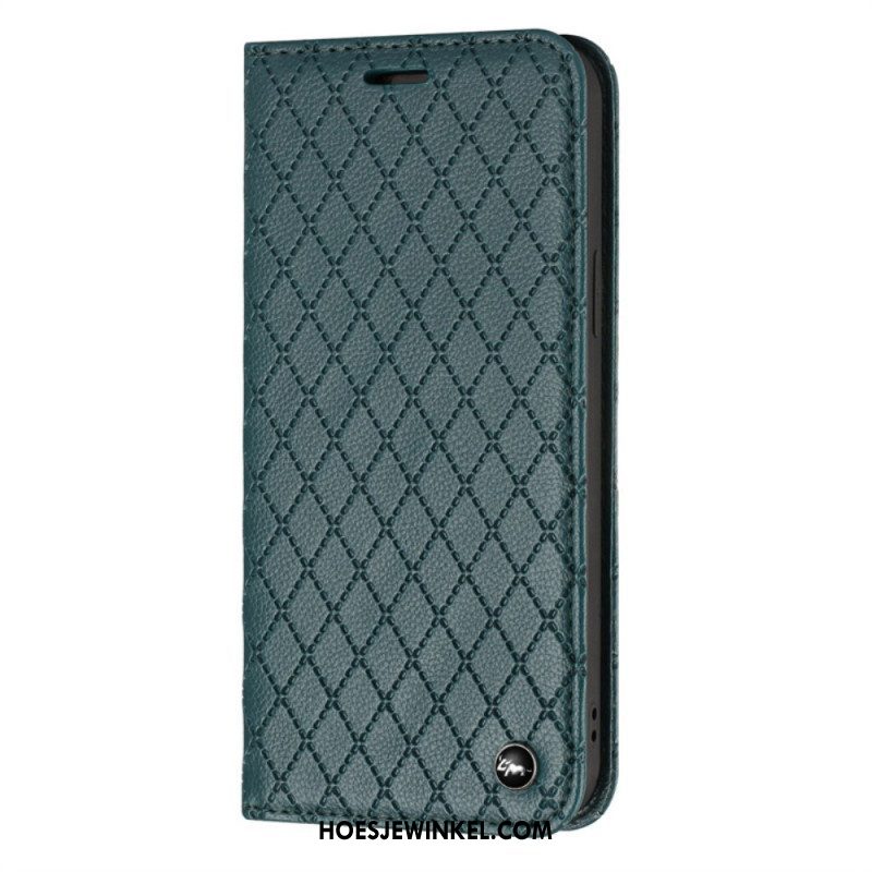 Bescherming Hoesje voor Samsung Galaxy S23 Ultra 5G Folio-hoesje Rfid-diamanten