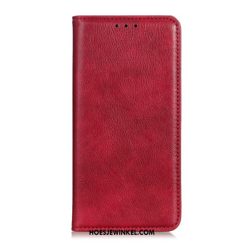 Bescherming Hoesje voor Sony Xperia 10 IV Folio-hoesje Litchi Splitleer