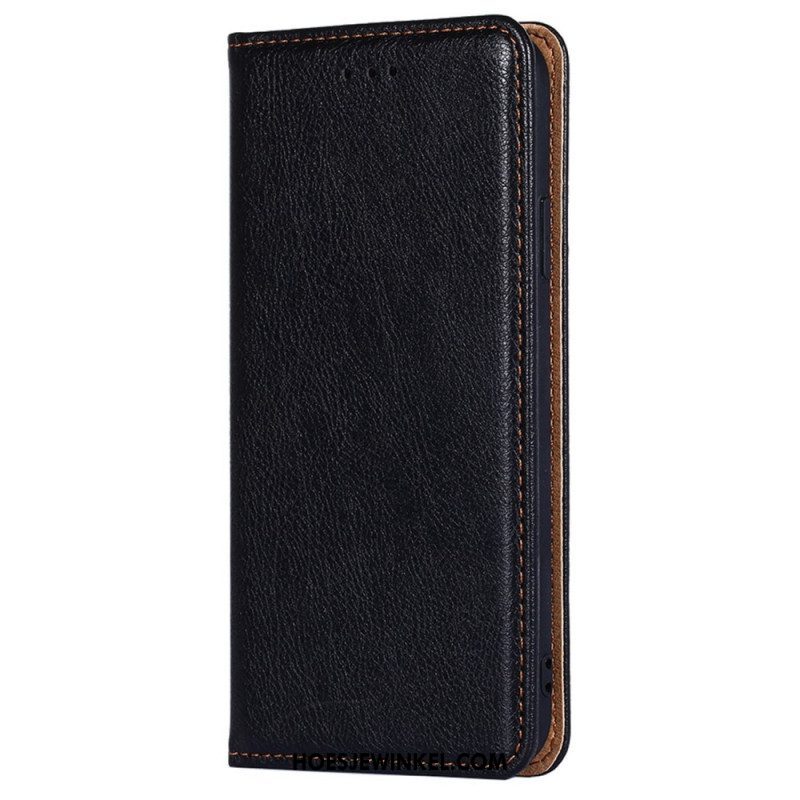 Bescherming Hoesje voor Xiaomi 12T / 12T Pro Folio-hoesje Lakleer-effect