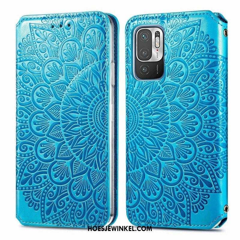 Bescherming Hoesje voor Xiaomi Redmi Note 10 5G Folio-hoesje Mandala