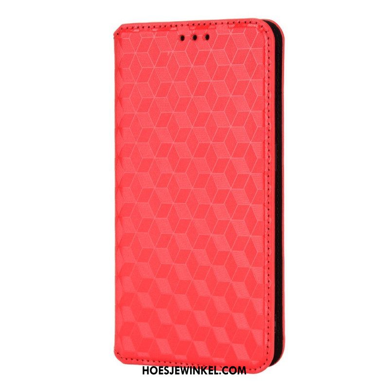 Bescherming Hoesje voor Xiaomi Redmi Note 11 / 11S Folio-hoesje 3d Diamant Leereffect