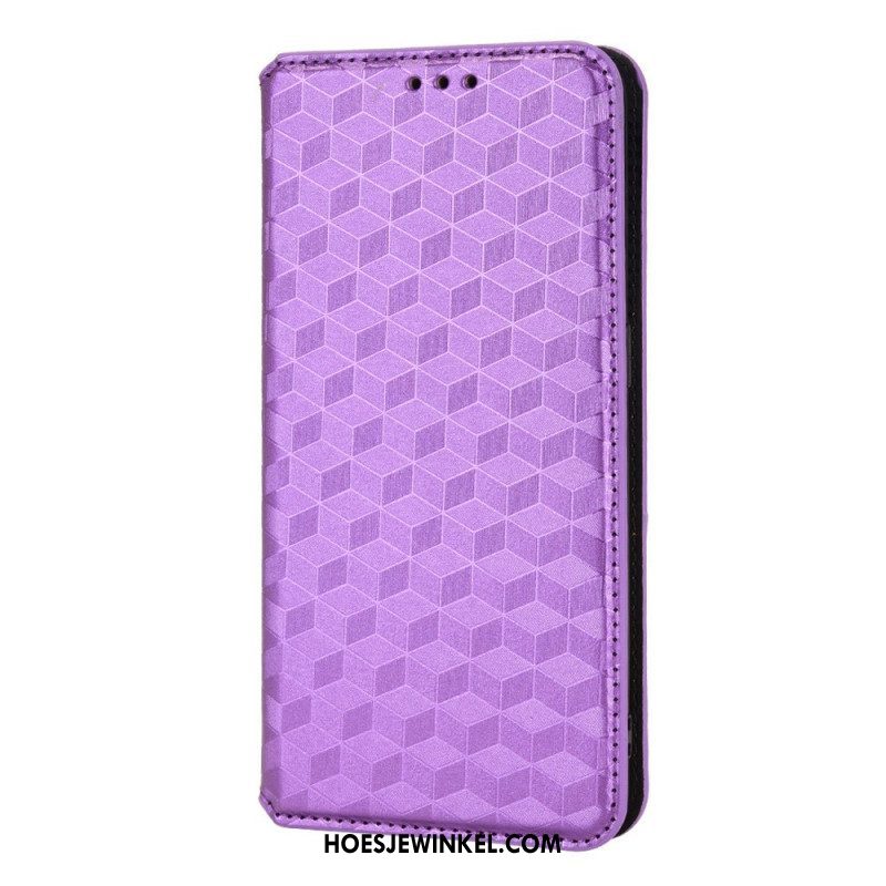 Bescherming Hoesje voor Xiaomi Redmi Note 11 / 11S Folio-hoesje 3d Diamant Leereffect