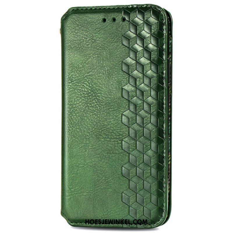 Bescherming Hoesje voor Xiaomi Redmi Note 11 / 11S Folio-hoesje Leereffect Diamanttextuur