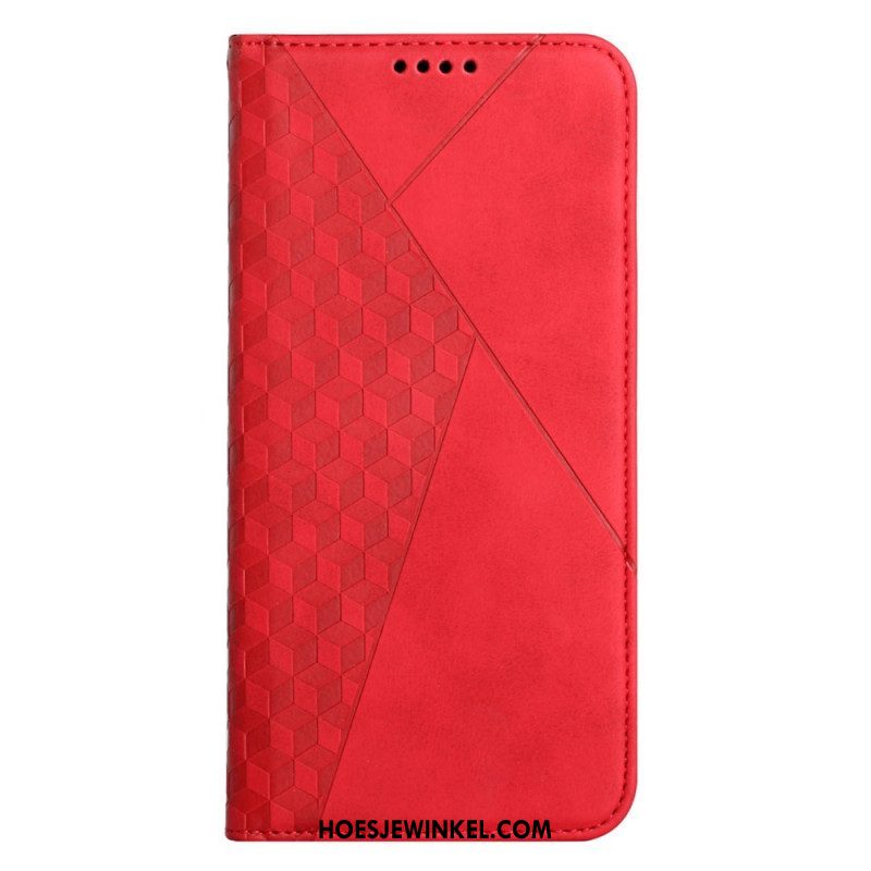 Bescherming Hoesje voor Xiaomi Redmi Note 11 Pro Plus 5G Folio-hoesje 3d-patroon Met Leereffect