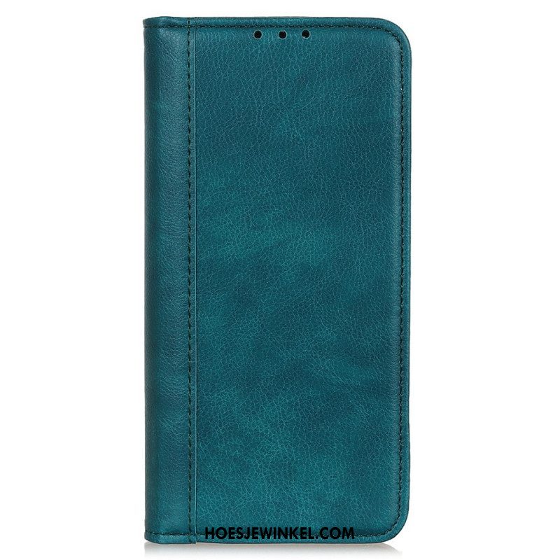 Bescherming Hoesje voor Xiaomi Redmi Note 12 4G Folio-hoesje Vintage Gespleten Leer