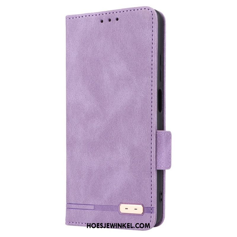 Bescherming Hoesje voor Xiaomi Redmi Note 12 Pro Folio-hoesje Stijlvol Leereffect