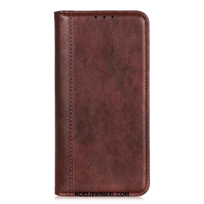 Bescherming Hoesje voor iPhone 13 Mini Folio-hoesje Elegantie Split Litchi Leer