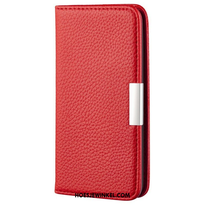 Bescherming Hoesje voor iPhone 13 Mini Folio-hoesje Imitatieleer Litchi Ultra Chic