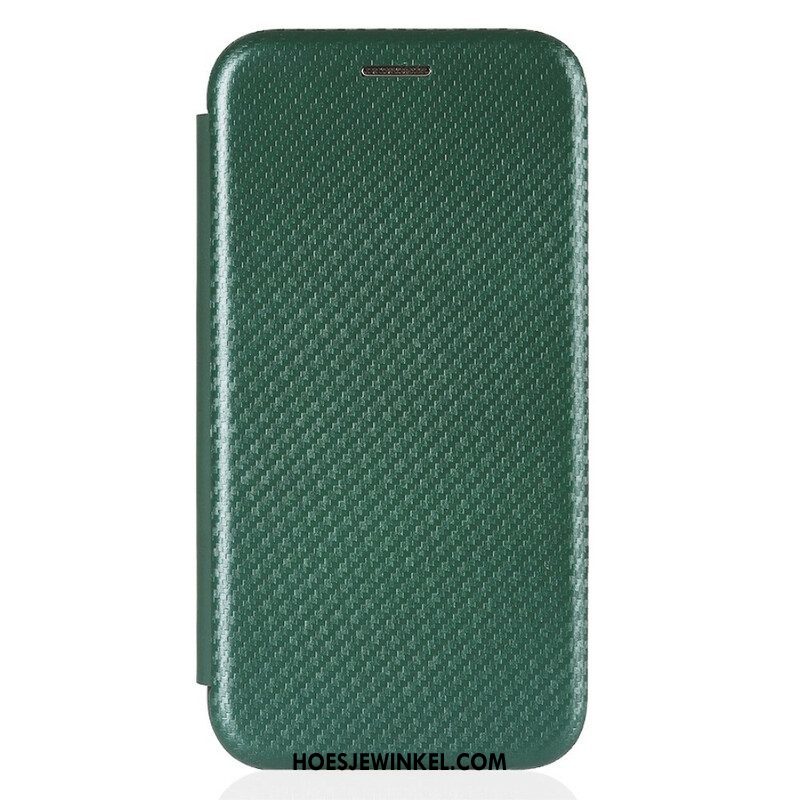 Bescherming Hoesje voor iPhone 13 Mini Folio-hoesje Koolstofvezel