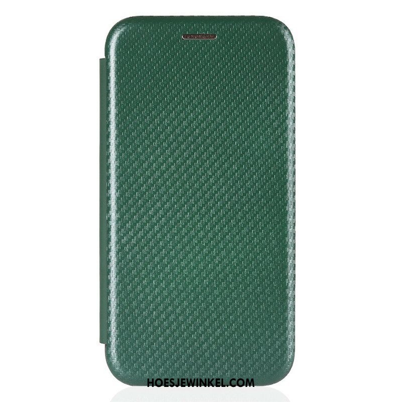 Bescherming Hoesje voor iPhone 13 Pro Folio-hoesje Koolstofvezel