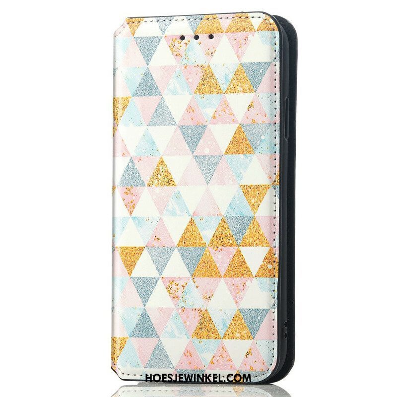 Bescherming Hoesje voor iPhone 13 Pro Max Folio-hoesje Verrassend Kleurrijk Patroon